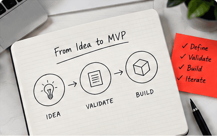 A notebook sketch of the idea, validate and build loop